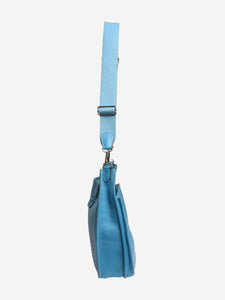 Hermes Bleu Jean Evelyne PM bag in Clemence leather
