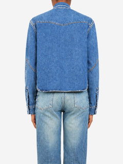Blue denim cropped Western shirt - size XS Tops Citizens of Humanity 