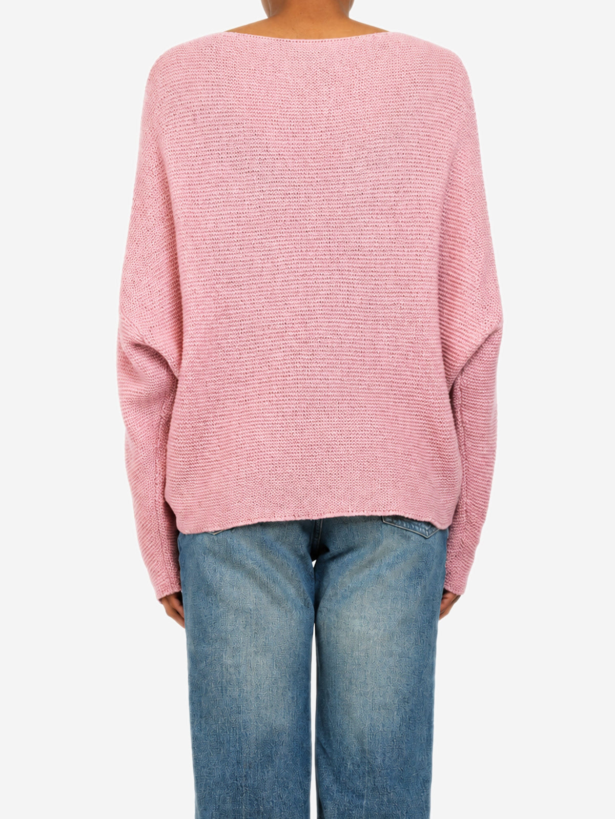 Pink cashmere and silk boatneck knit jumper - size XS Knitwear Ralph Lauren 