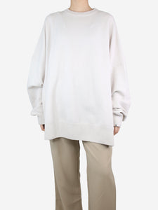 Extreme Cashmere Neutral crewneck jumper - size No size