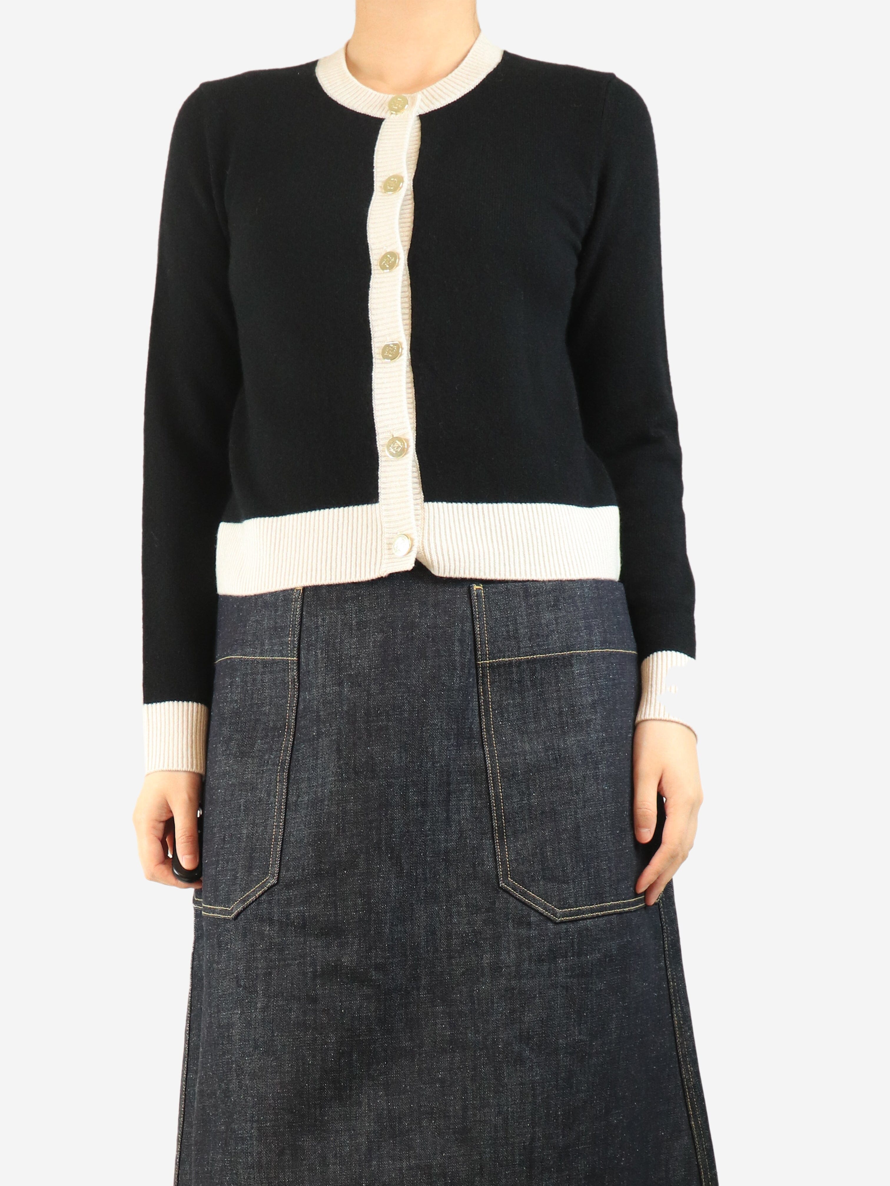 Black cashmere cardigan - size S Knitwear From Future 