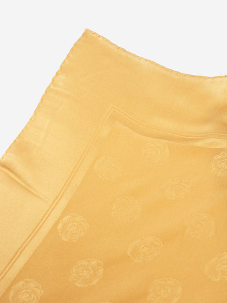 Silk Scarf With Floral Design - size alternate image
