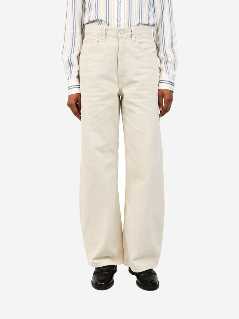 Ecru Low Curve jeans - size UK 6 Trousers Agolde 
