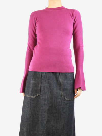 Purple flare-sleeved jumper - size M Knitwear Destree 