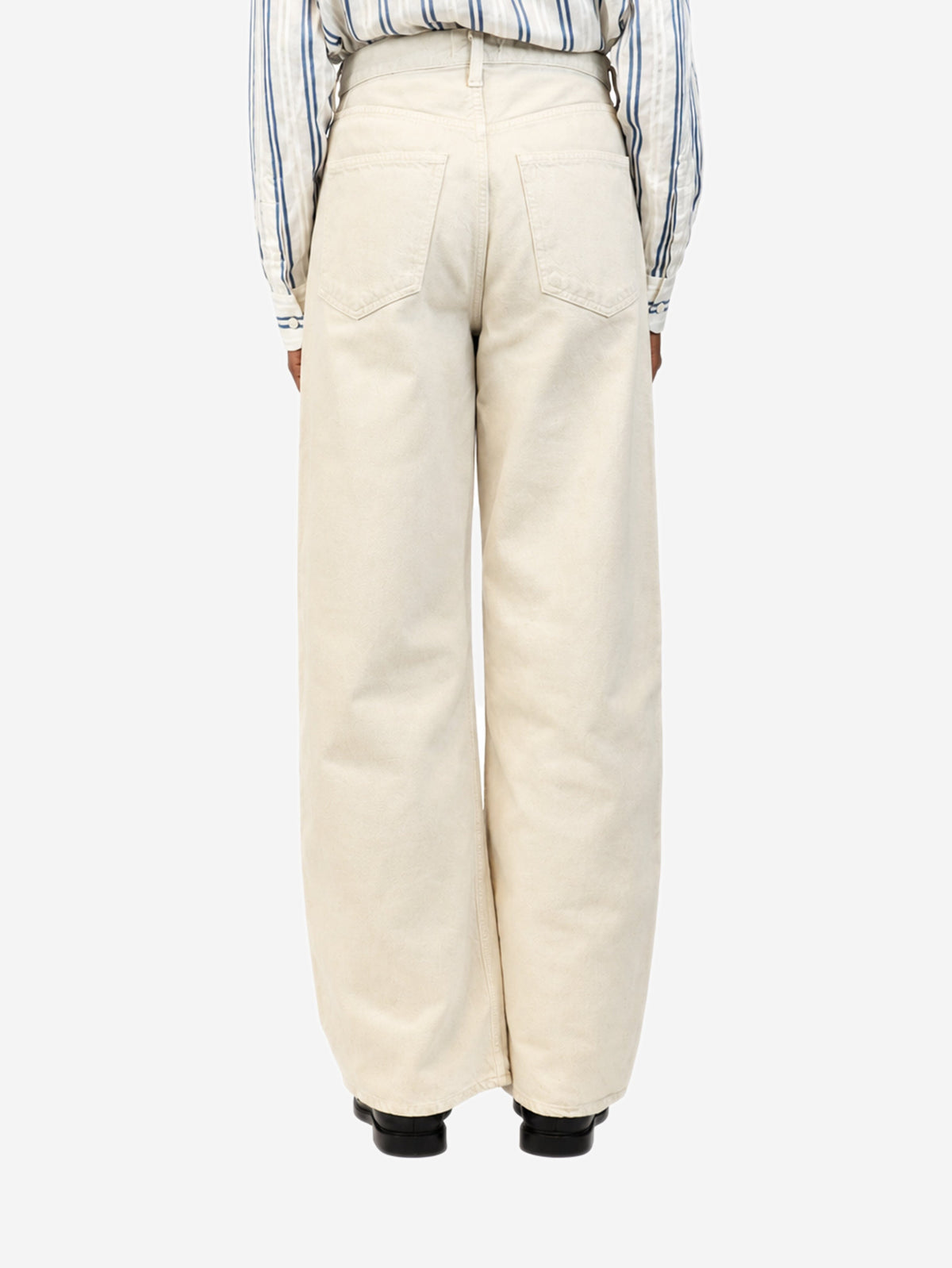 Ecru Low Curve jeans - size UK 6 Trousers Agolde 