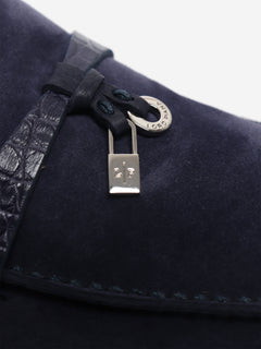 Navy suede Summer Charms Walk loafers - size EU 39.5 Shoes Loro Piana 