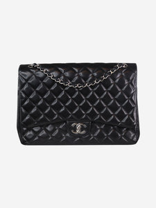 Chanel Black maxi lambskin 2010 Classic Double Flap