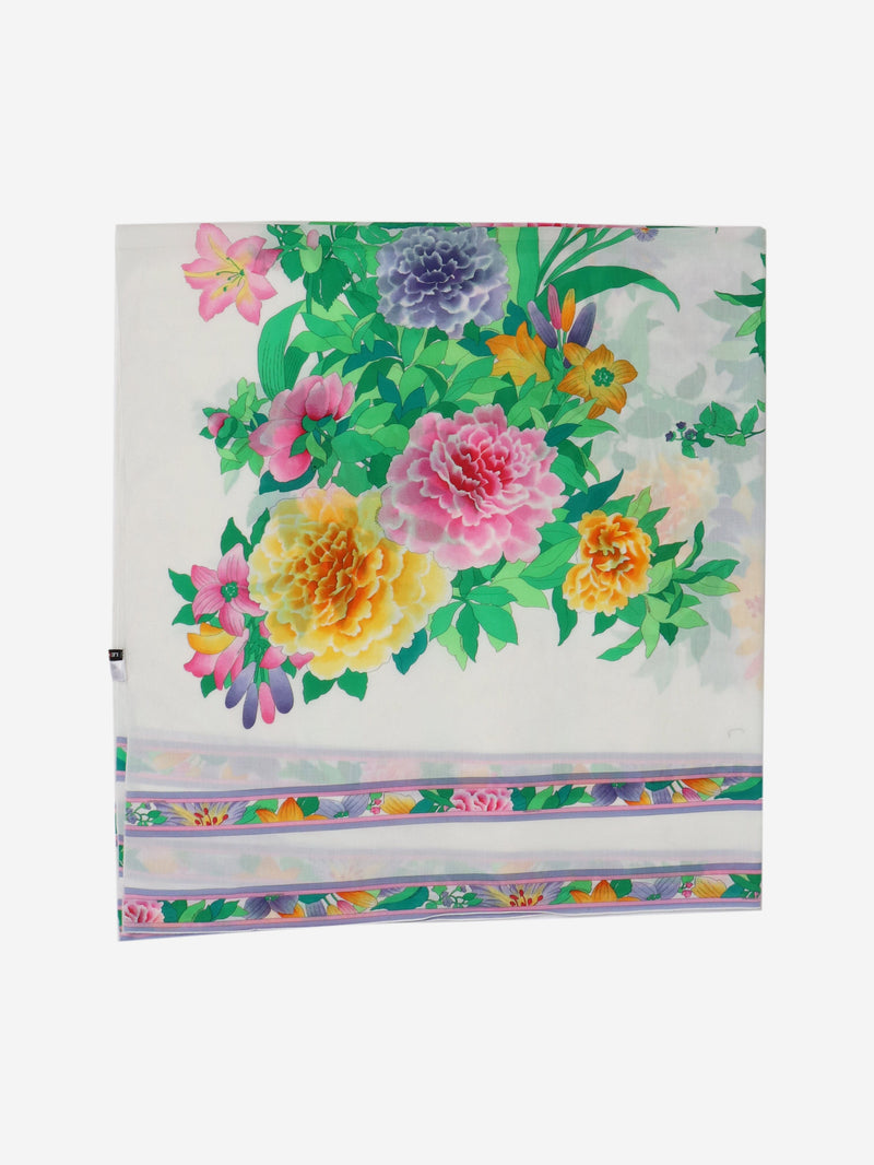 floral printed cotton scarf