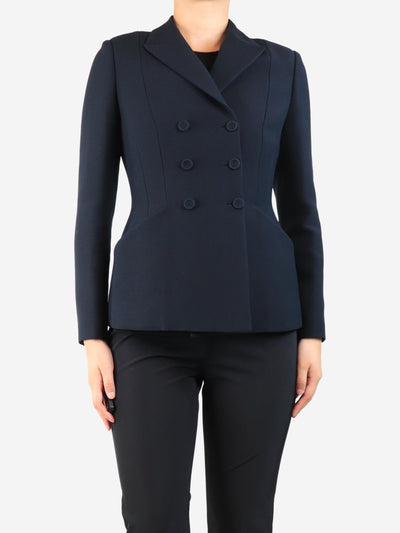 Black double-breasted bar blazer - size UK 10 Coats & Jackets Christian Dior 