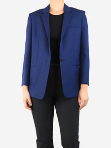 Celine Blue wool blazer - size UK 14