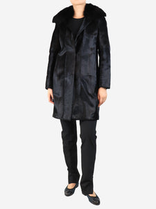 Joseph Black goatskin coat - size UK 10