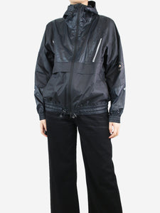 Adidas x Stella McCartney Black hooded windbreaker jacket - size S