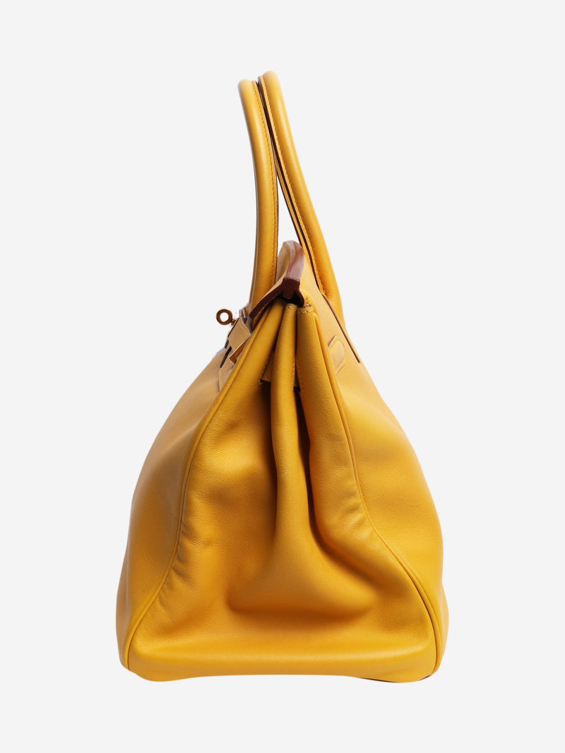 Jaune Ambre 2009 Birkin 35 bag Top Handle Bags Hermes 