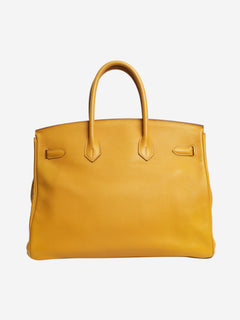 Jaune Ambre 2009 Birkin 35 bag Top Handle Bags Hermes 