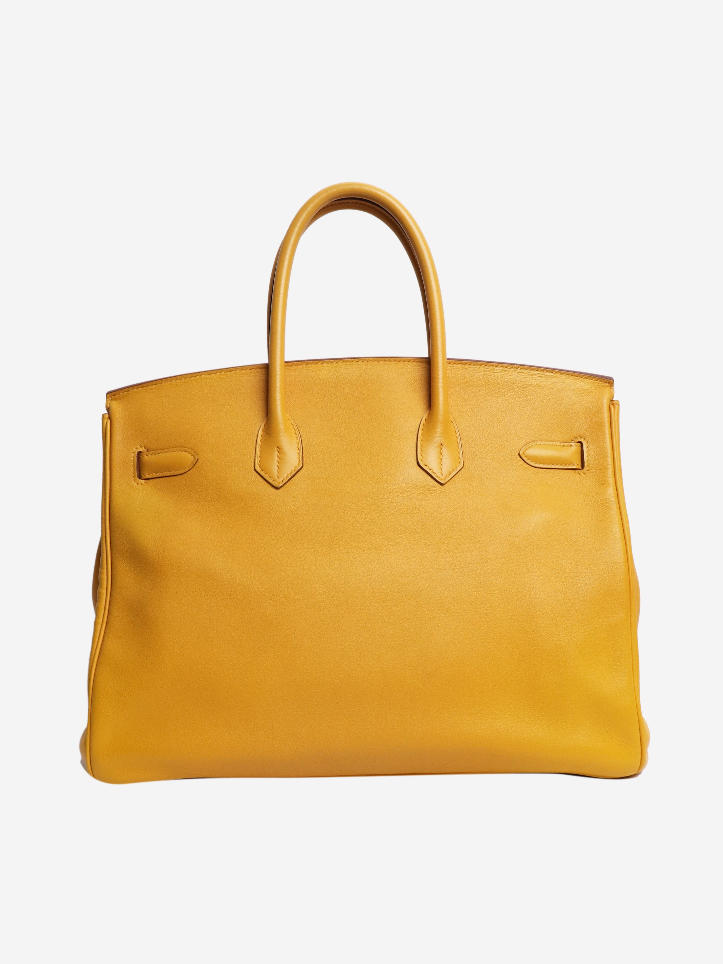 Jaune Ambre 2009 Birkin 35 bag Top Handle Bags Hermes 