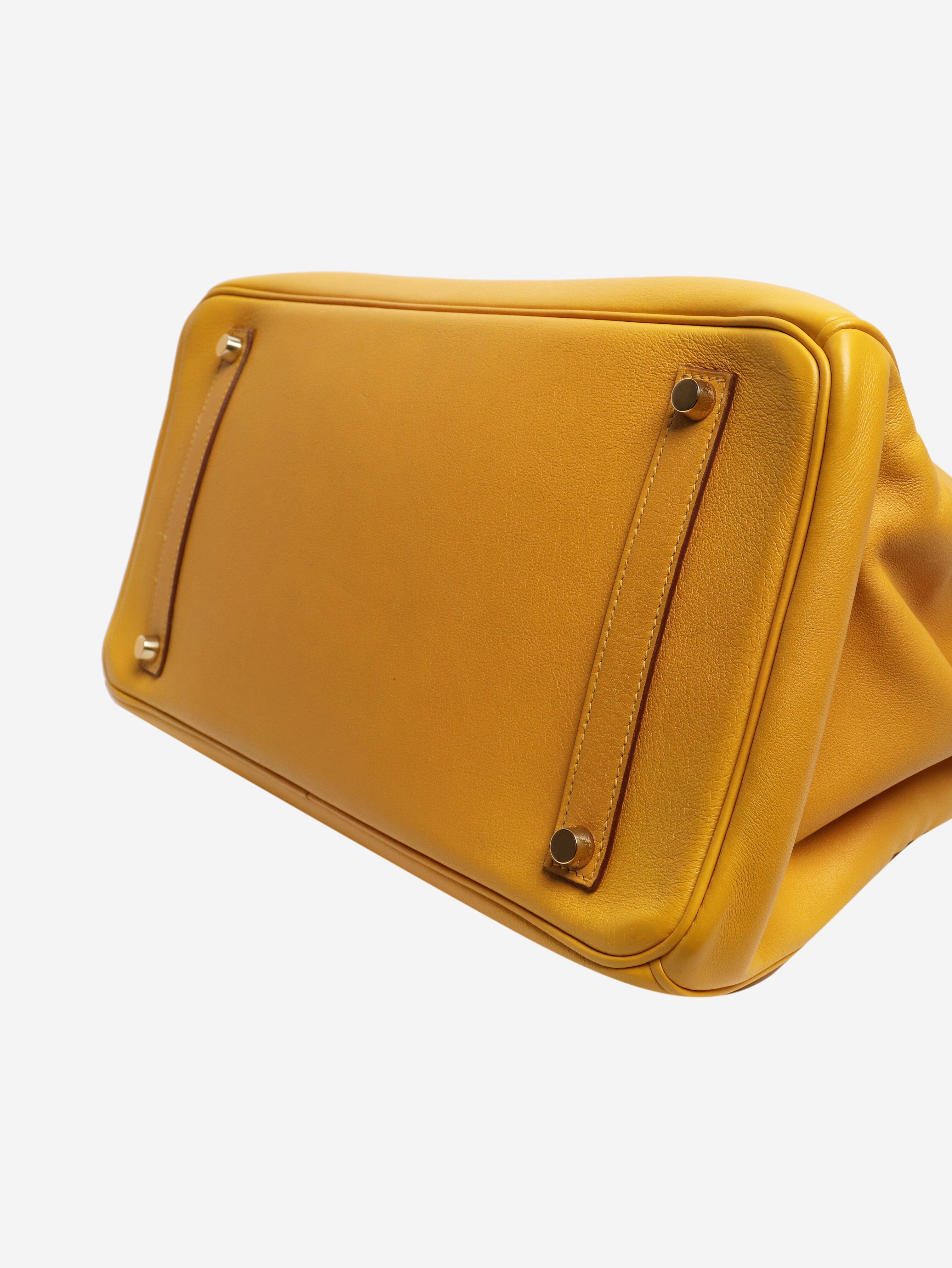 Jaune Ambre 2009 Birkin 35 bag Top Handle Bags Hermes 