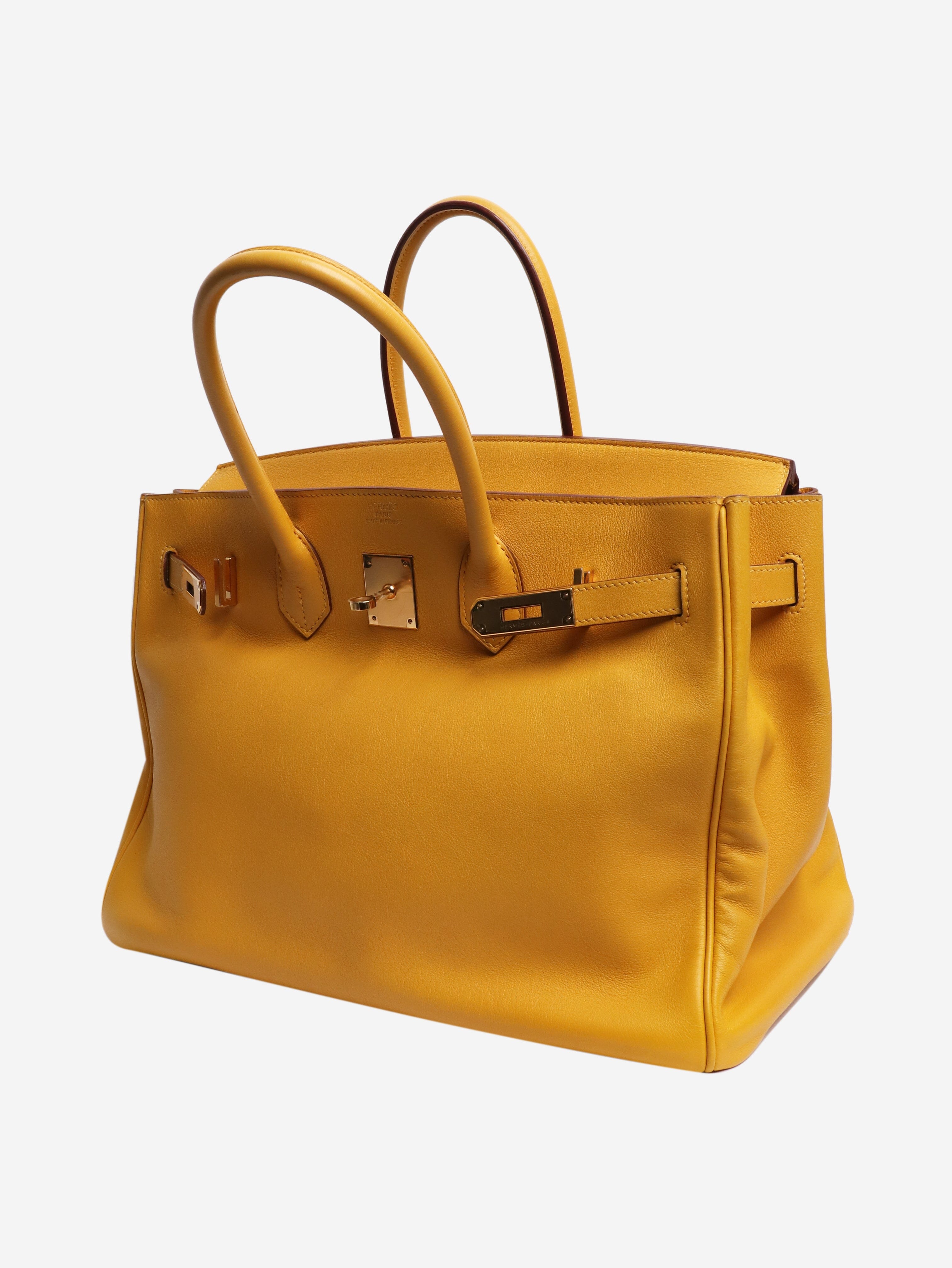 Jaune Ambre 2009 Birkin 35 bag Top Handle Bags Hermes 