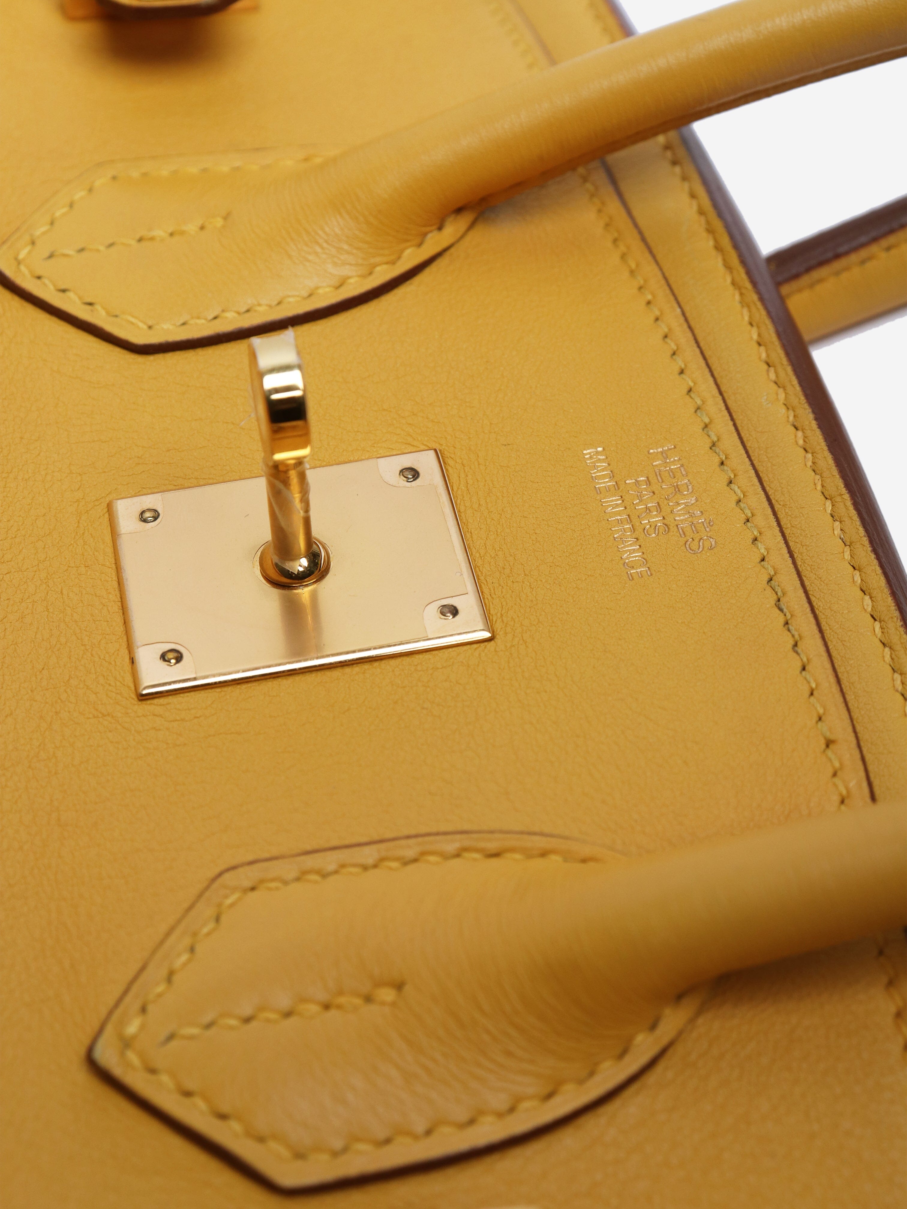 Jaune Ambre 2009 Birkin 35 bag Top Handle Bags Hermes 