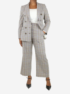 Veronica Beard Multicolour checkered two-piece suit set - size UK 16