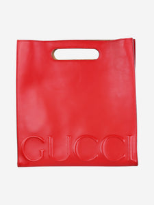 Gucci Red XL Linear tote bag