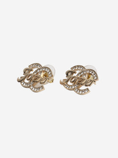 Gold CC forever stud earrings Earrings Chanel 