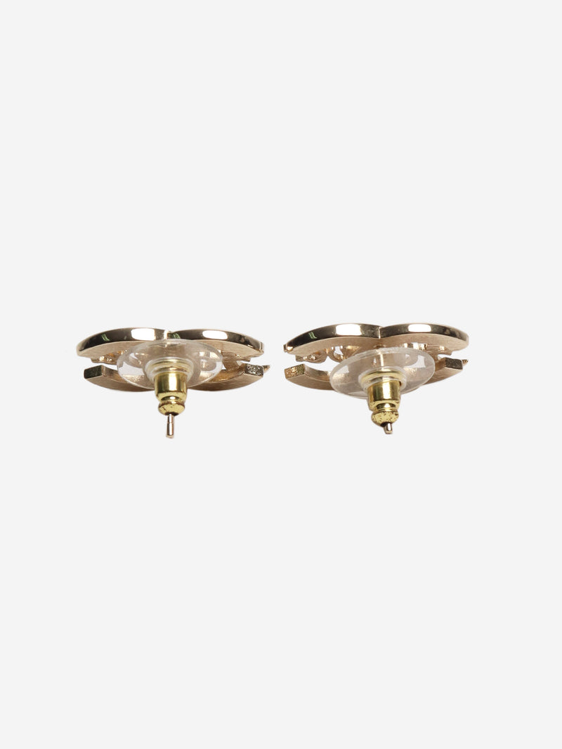 Gold CC forever stud earrings Earrings Chanel 