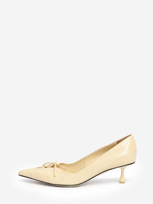 Cream elaphe Scarlett 50 pumps - size EU 40.5 Heels Jimmy Choo 