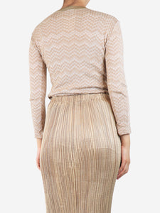 Missoni Beige wool zigzag sweater - size M