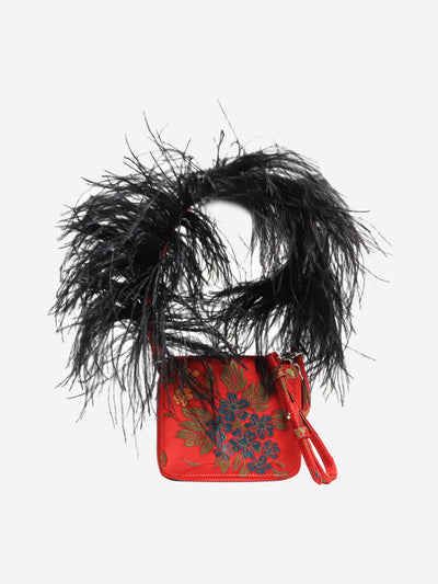 Red floral jacquard crossbody bag Cross-body bags Marques / Almeida 