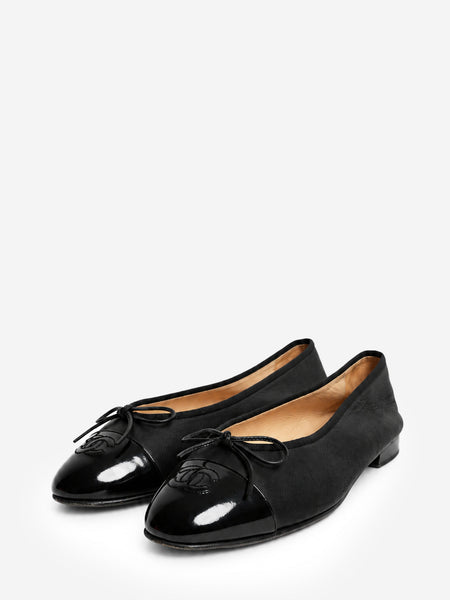 Black leather ballet flats - size EU 41.5 alternate image
