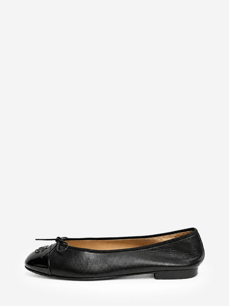 Black leather ballet flats - size EU 41.5 product image