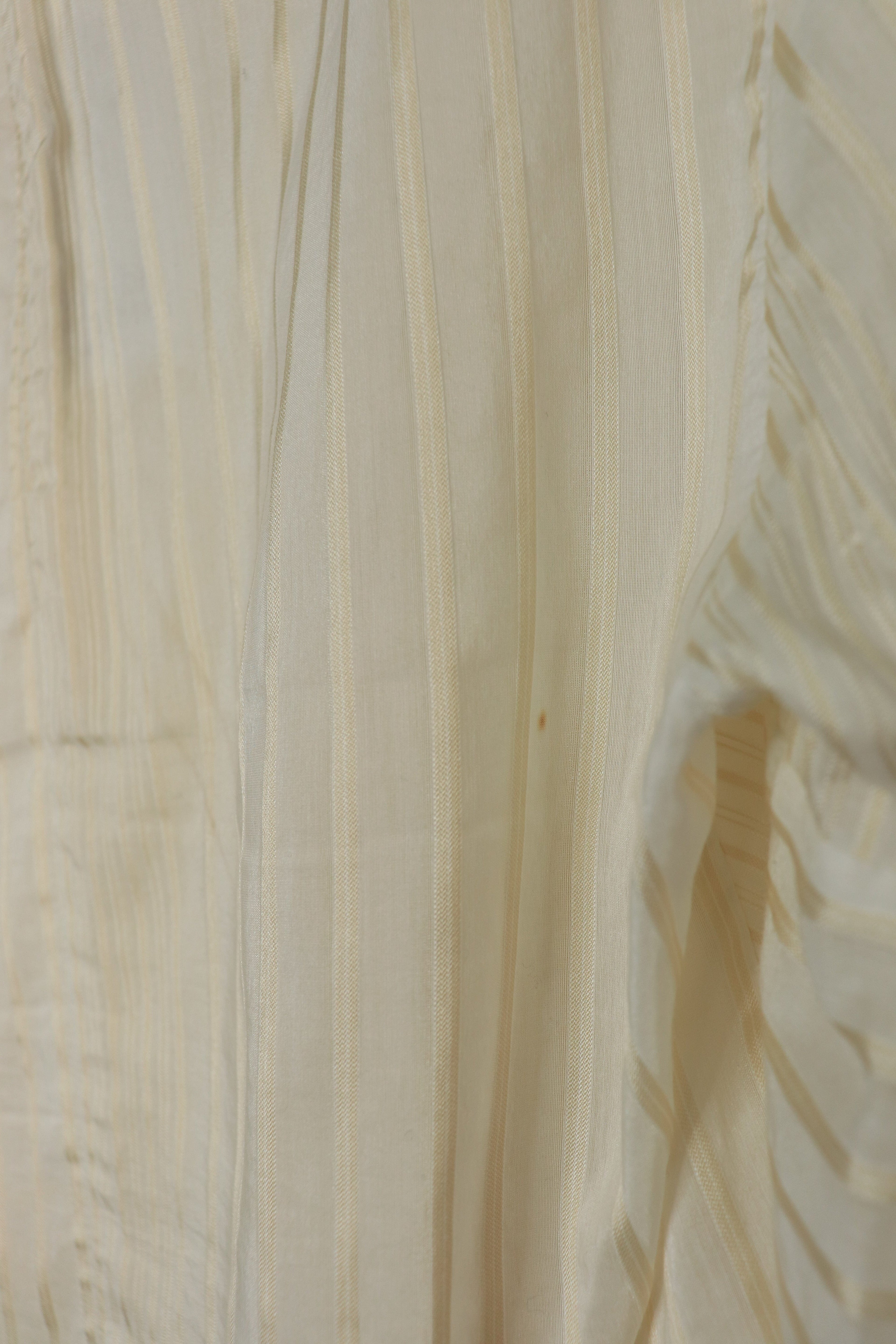 Cream and gold striped panelled top - size UK 8 Tops Stella McCartney 