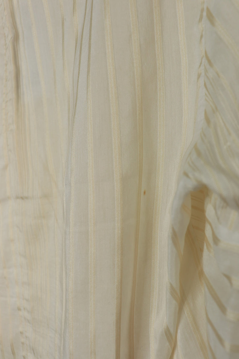 Cream and gold striped panelled top - size UK 8 Tops Stella McCartney 