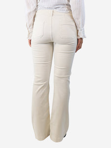 Kujten Ivory high-waisted jeans - size UK 12