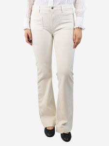 Kujten Ivory high-waisted jeans - size UK 12