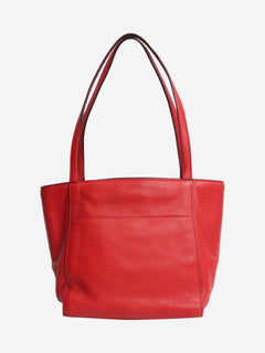 Red leather top handle bag Top Handle Bags Prada 