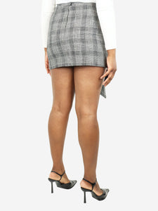 Isabel Marant Grey plaid mini skirt - size UK 12