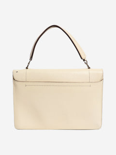 Cream leather top handle bag Shoulder bags Prada 