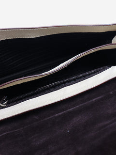 Cream leather top handle bag Shoulder bags Prada 