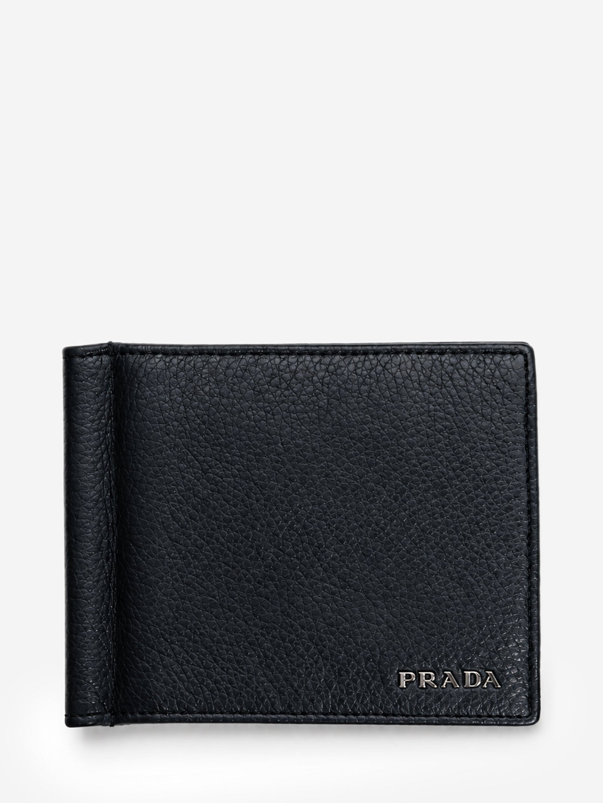 Navy grained leather money clip wallet Wallets, Purses & Small Leather Goods Prada 