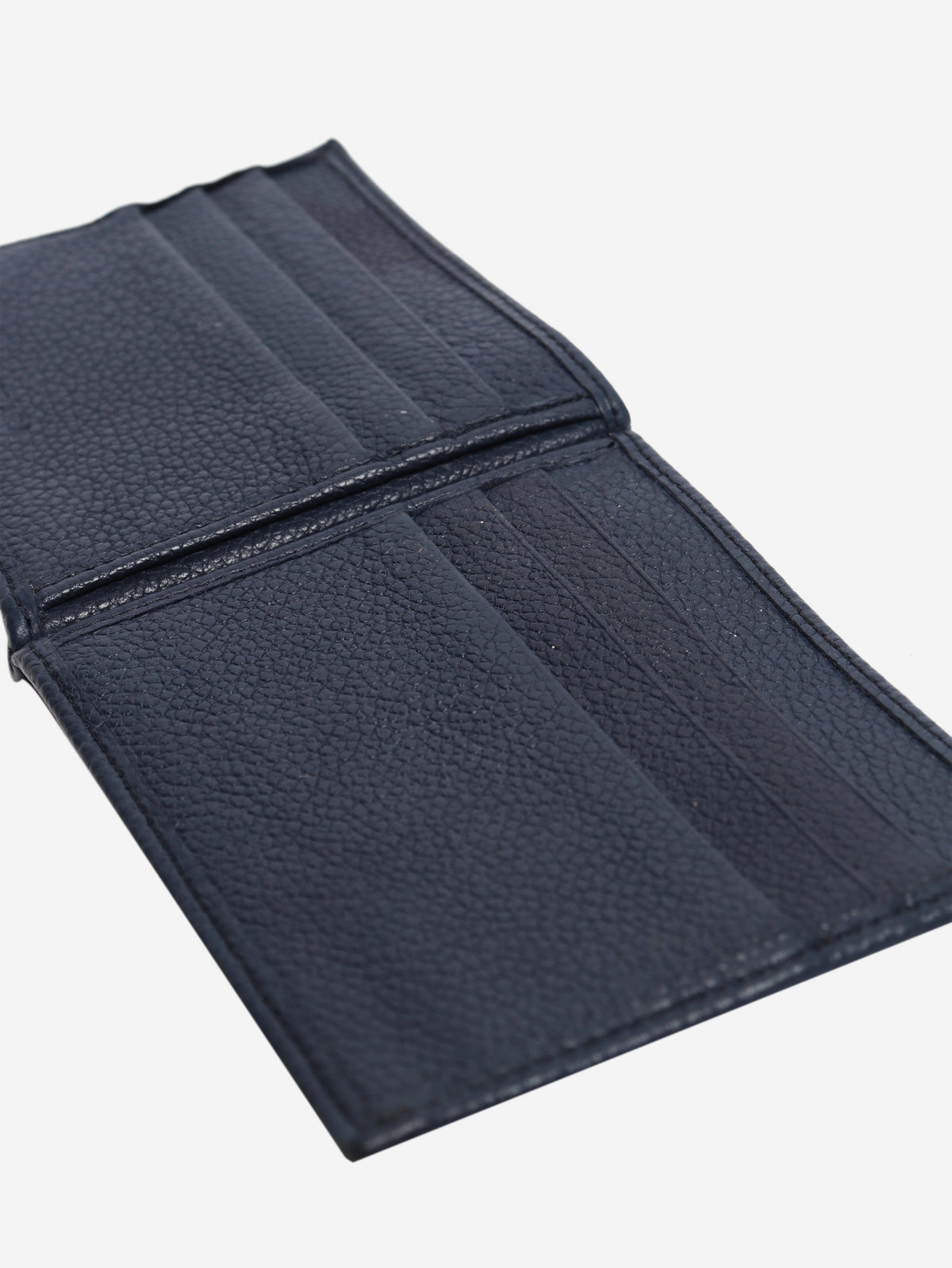 Navy grained leather money clip wallet Wallets, Purses & Small Leather Goods Prada 