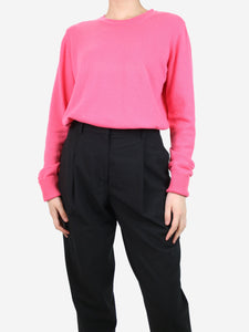 Crimson Pink crewneck cashmere jumper - size L