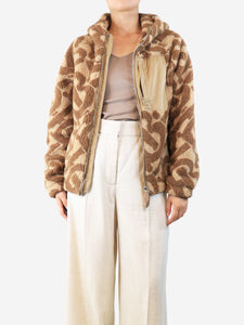 Burberry Brown teddy fleece jacket - size S