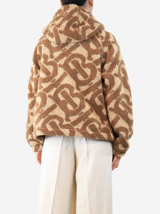 Burberry Brown teddy fleece jacket - size S
