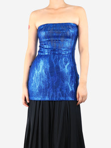 Missoni Missoni Blue lurex cover-up top - size UK 10