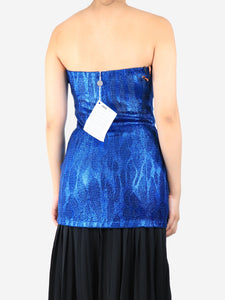 Missoni Missoni Blue lurex cover-up top - size UK 10