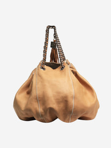 Chanel Brown Sac Cordon leather bag