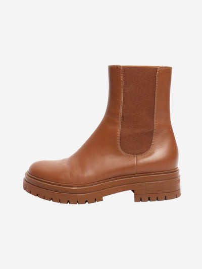 Brown leather Chester boots - size EU 40 (UK 7) Boots Gianvito Rossi 