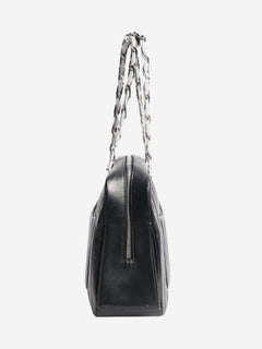 Black 2005 Mademoiselle Ligne vertical quilted camera bag Shoulder bags Chanel 