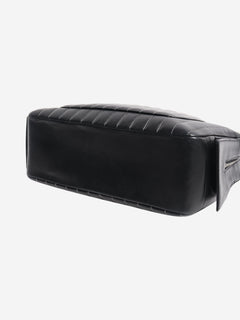 Black 2005 Mademoiselle Ligne vertical quilted camera bag Shoulder bags Chanel 